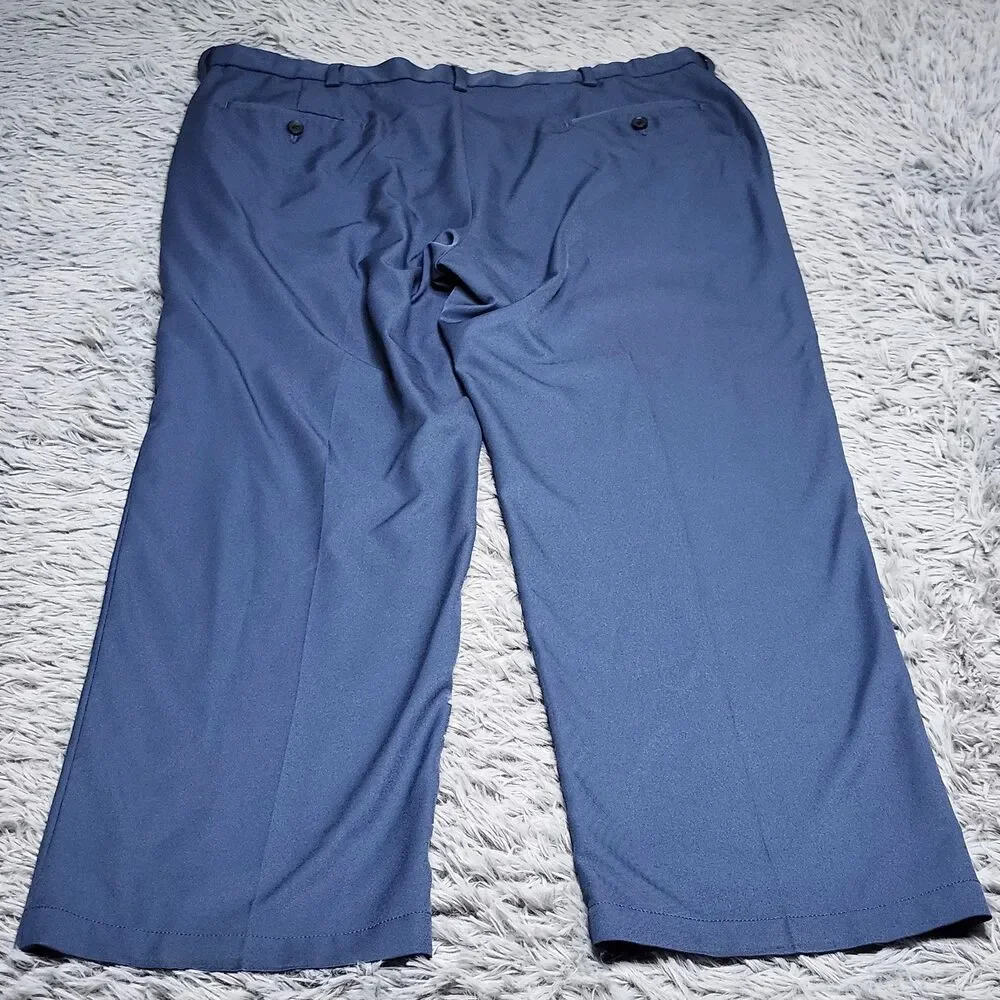 Haggar‎ Golf Pants Mens 40x30 Cool 18 Pro Classic Fit Dress Workwear Polyester